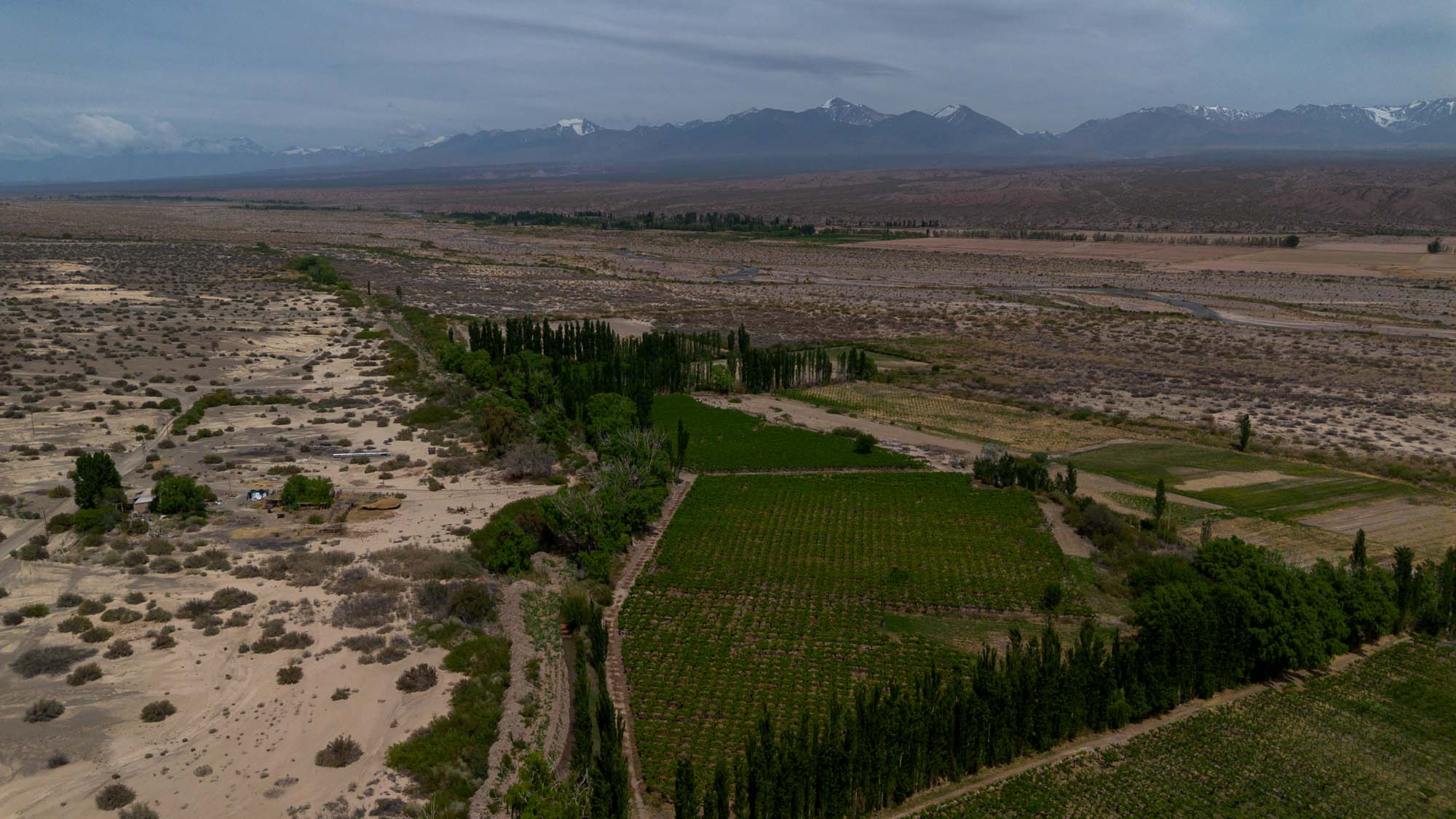 Vista aérea del valle